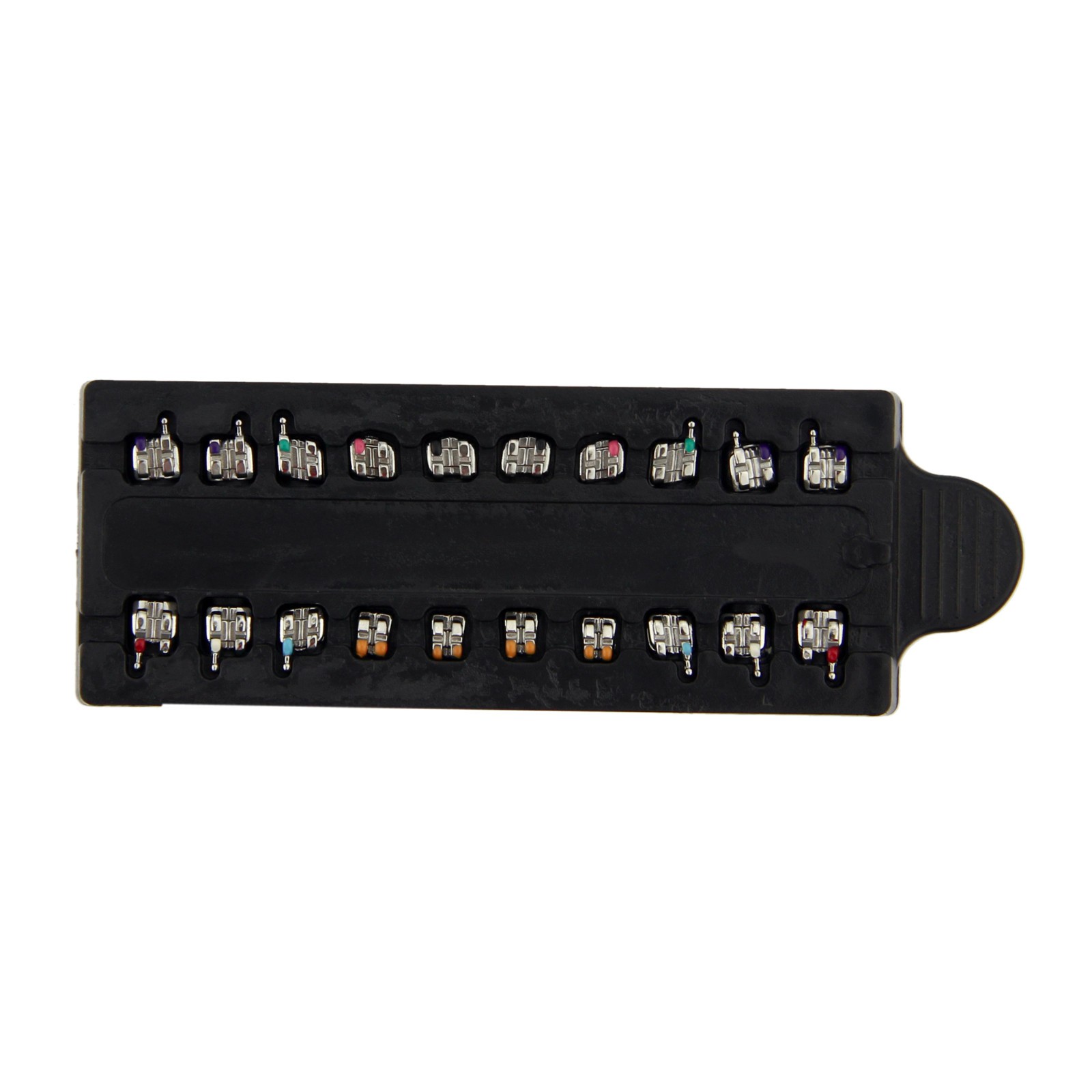 Dental Ortodoncia Brackets MIM Metal Braces Mini Roth MBT 0.018 345 Hooks 5-5