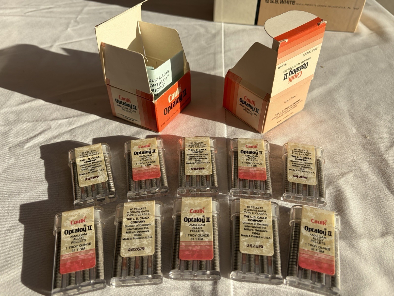 CAULK OPTALOY II 10 Troy Oz 800 Pellets Silver Amalgam Alloy Type II Class 3