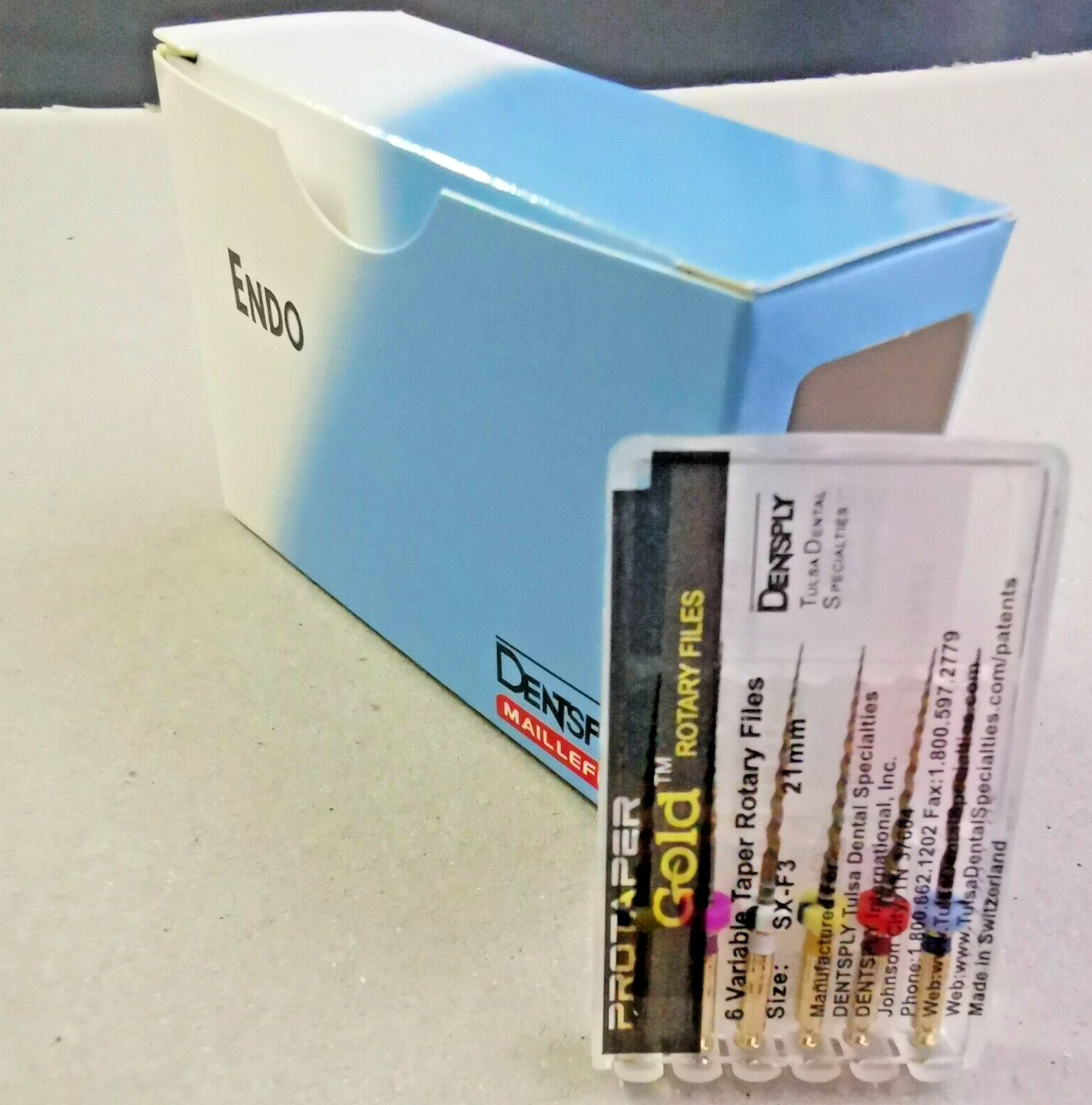 12x Protaper Gold Rotary Files 25mm SX-F3 Dentsply Tulsa Assorted Endodontics