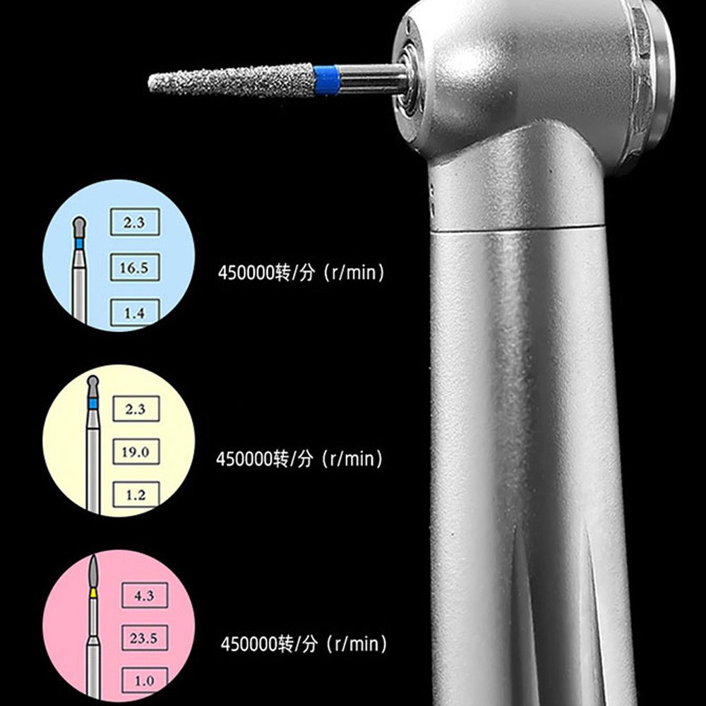 100PCS Dental DIA-BURS Diamond Burs 1.60mm for High Speed Handpiece 5Pcs/pack