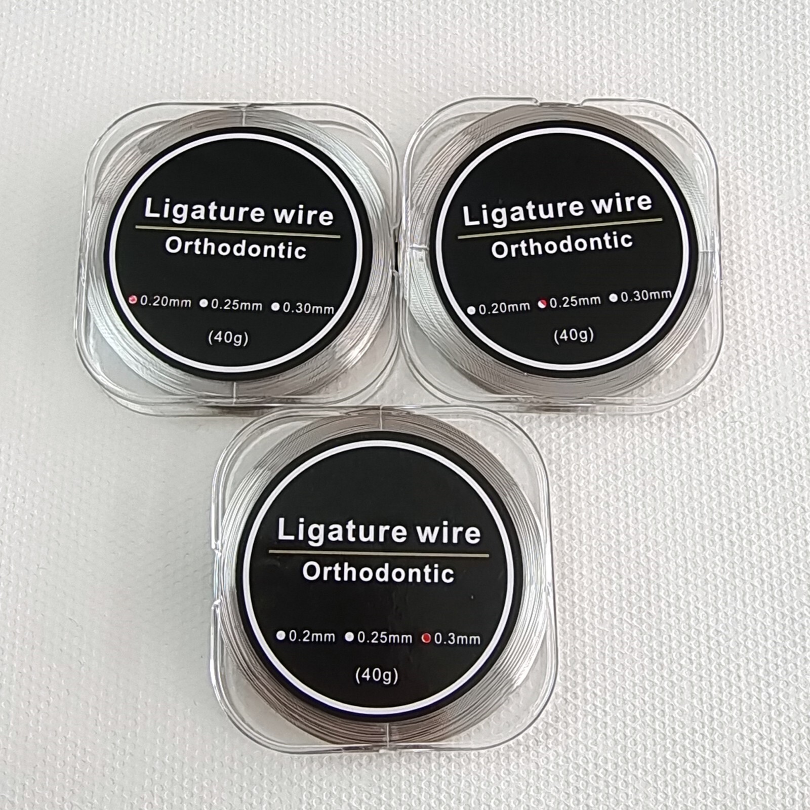 Dental Orthodontic Ligature Wires Stainless Steel Wire 50g 0.2/0.25/0.3mm Roll