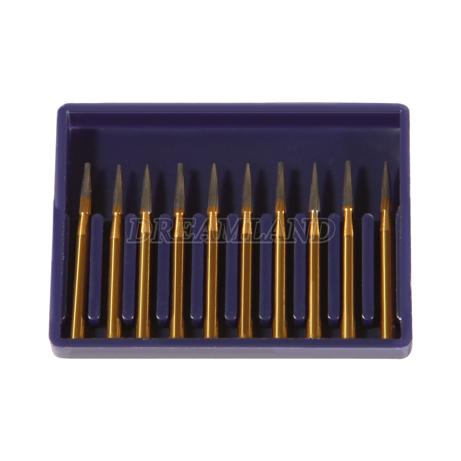 TRIMMING & FINISH DENTAL CARBIDE BURS 12 BLADES TF 7901 NEEDLE SANDENT