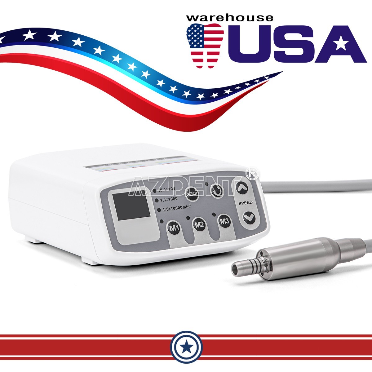 NSK Style Dental Brushless LED Electric Micro Motor 1:1/1:5 Increasing Handpiece