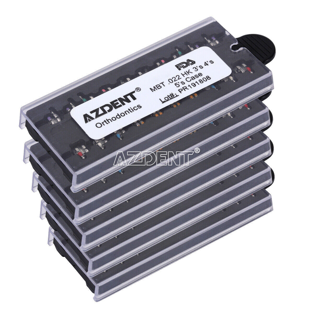 AZDENT Dental Orthodontic Monoblock MIM Bracket Braces Mini Roth/ MBT 018/ 022