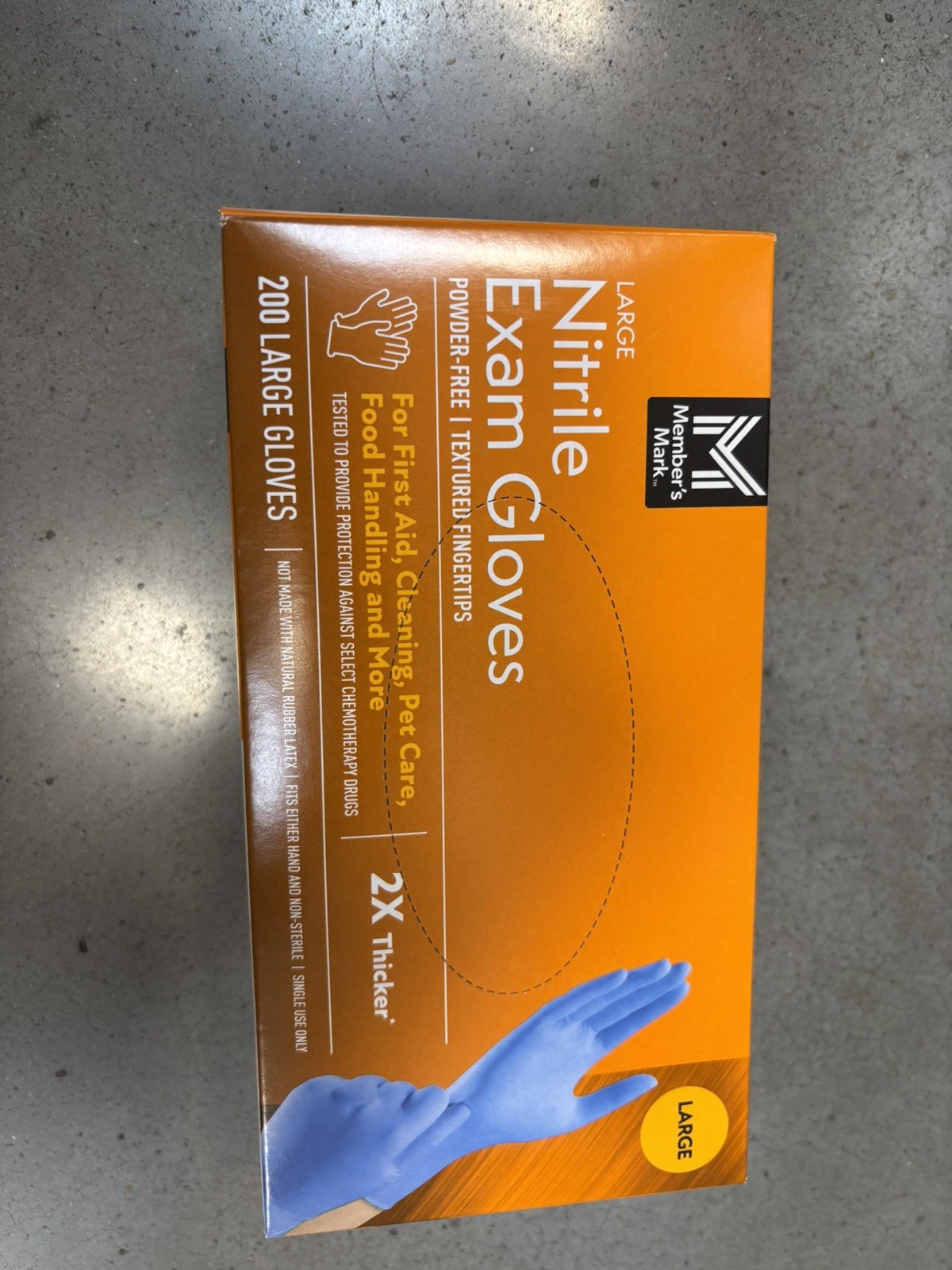 Member’s Mark Nitrile Exam Gloves Large 200 Count