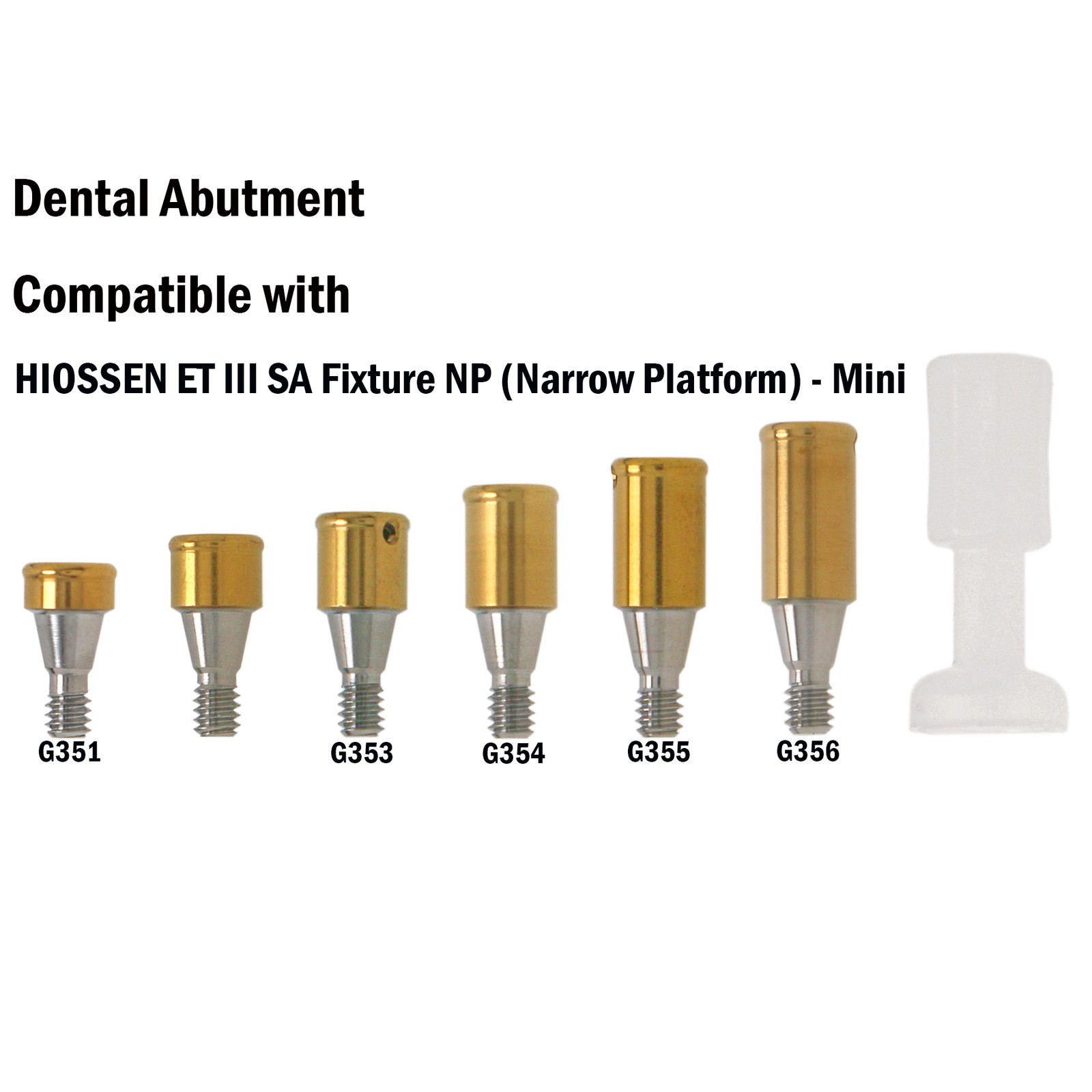 US Dental Locator Overdenture Abutment & Caps Fits Nobel/Hiossen/Zimmer/MIS/TSV