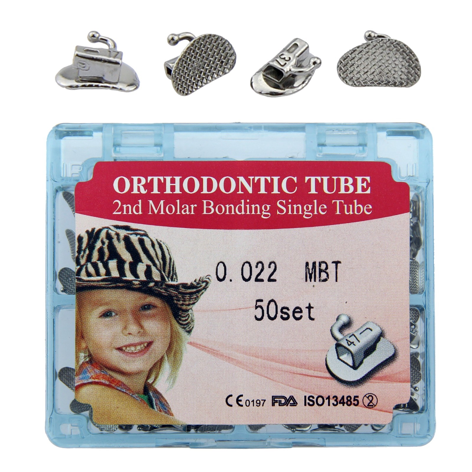 Dental Orthodontic Buccal Tube Molar Tubes Roth MBT 0.022 Convertible Monoblock