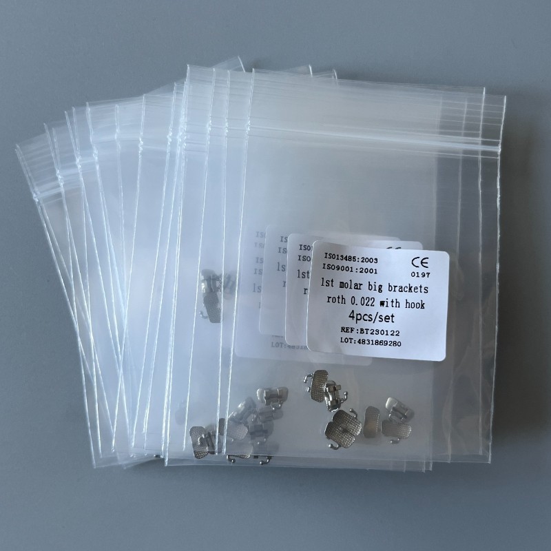 50Kits Dental 1st Brackets Molar Wide Big Bracket Orthodontic Roth MBT Edg 022 H