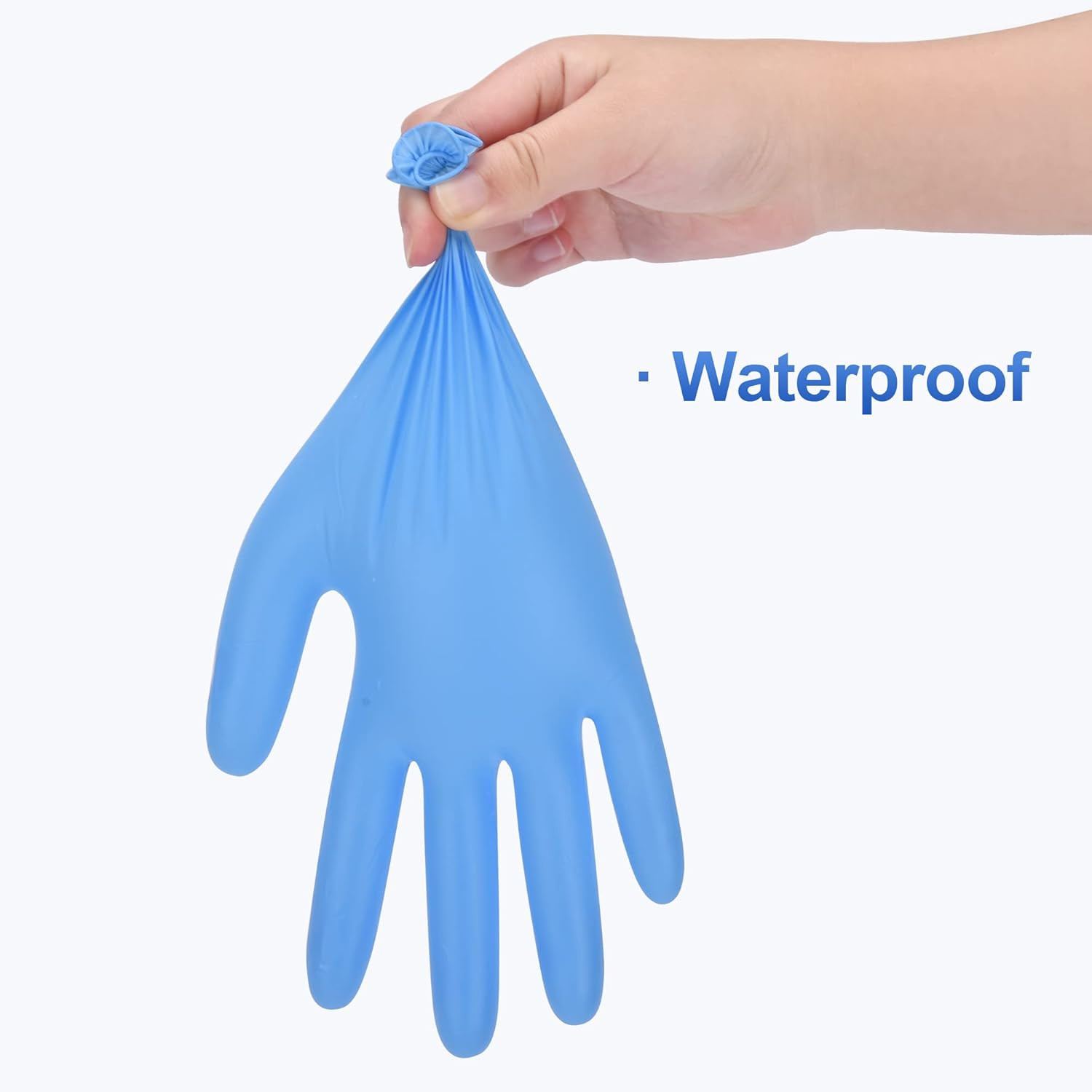 Vinyl Synthetic Exam Gloves, 4 Mil, Latex Free Disposable Gloves for Medical, Co