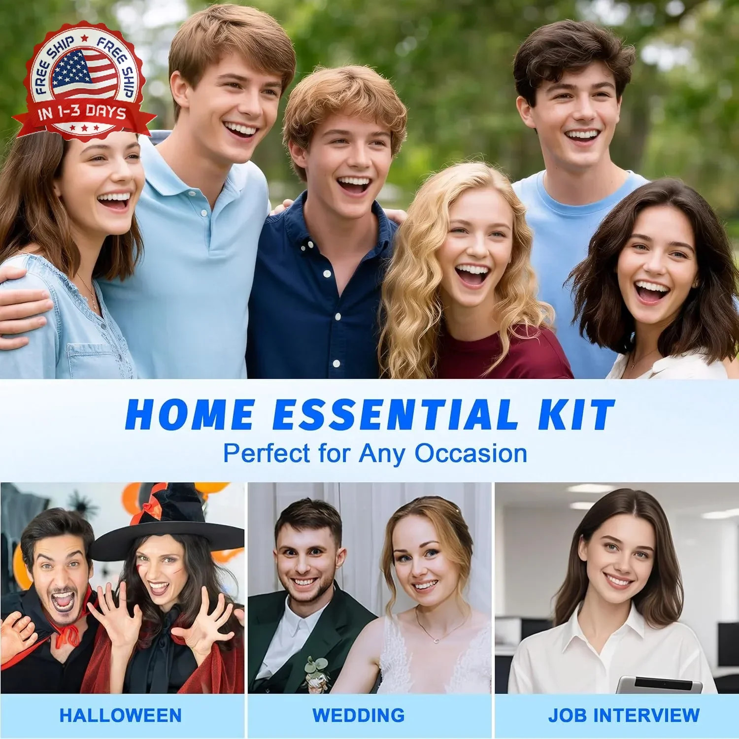 Temporary Tooth Repair Kit, Moldable False Teeth Beads | Fix Broken, Chipped, or