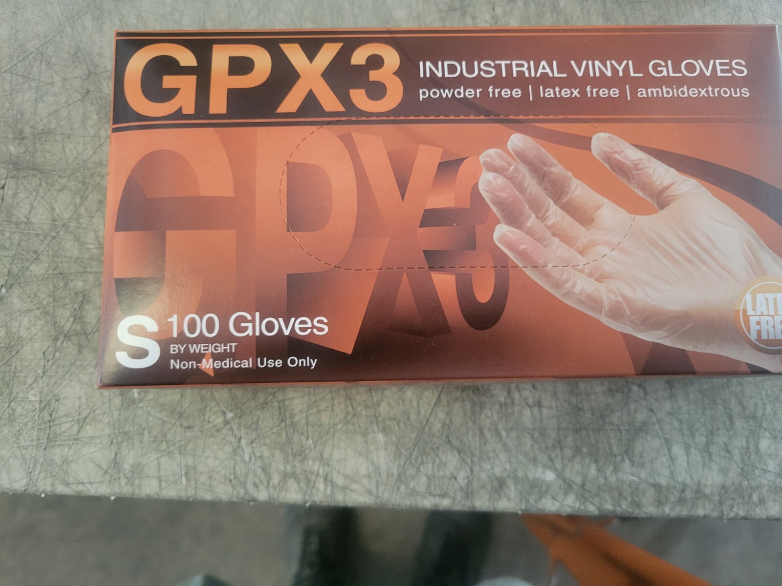 INDUSTRIAL VINYL GLOVES GPX3 SIZE SMALL (CASE OF 1000)