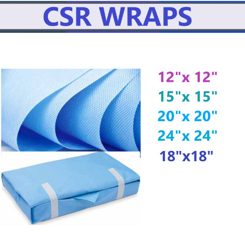 UP to 1000 Dental CSR Wraps Autoclave Sterilization Wrap Sheets choose a size