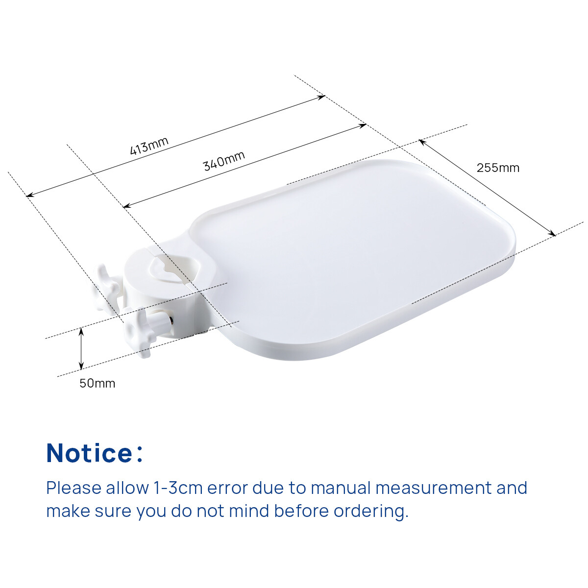 AZDENT Dental Universal Plastic Tray Table Chair Accessories For Dental Chair