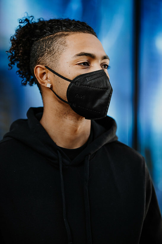 10Pcs KN95 Face Mask 5 Layer BFE 95% Disposable Respiratory Non Medical-Black
