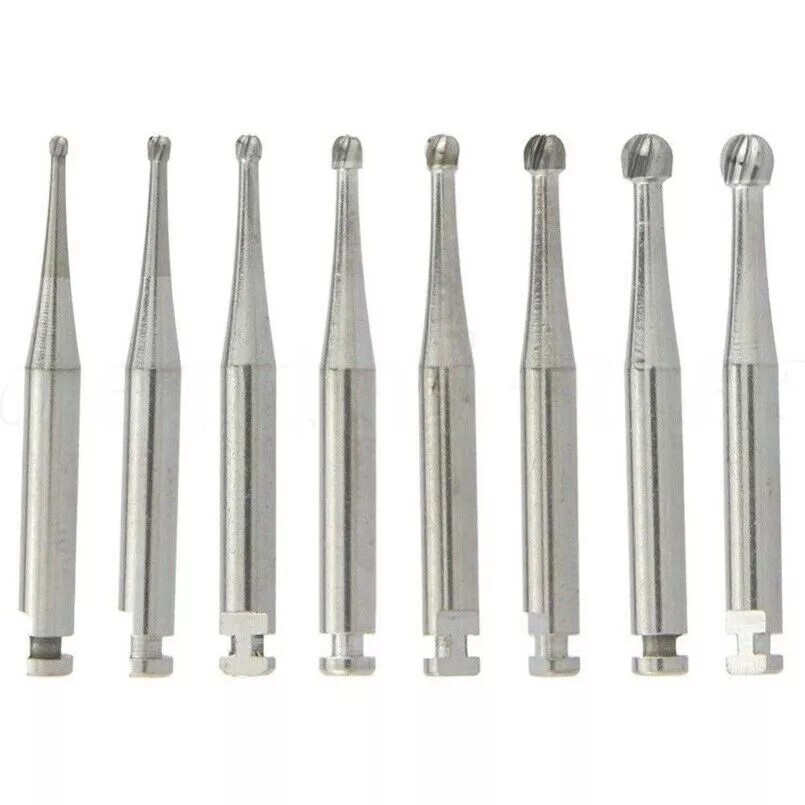 Round Carbide Bur for Slow Speed Latch RA1-8 Taper Fissure Dental