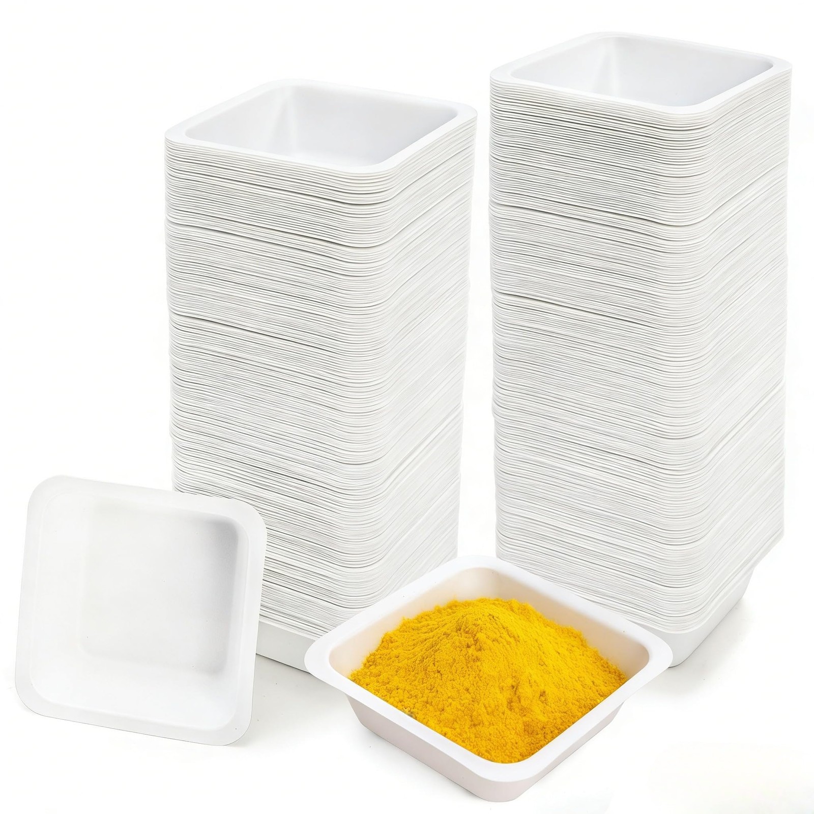 Coloch 250 Pack Weigh Boats Medium, 100ml 3.1 x x 0.8 inches, White