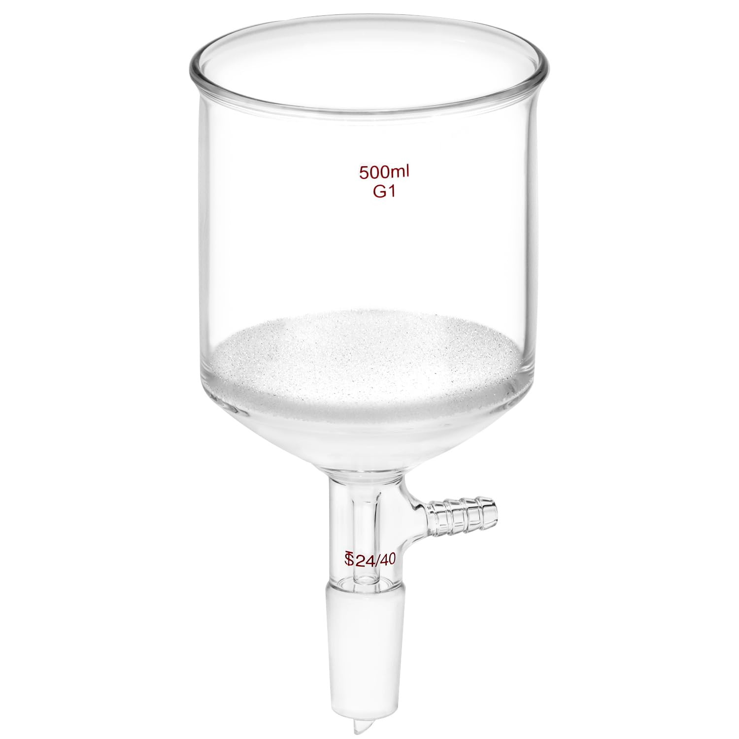 500Ml Filtering Buchner Funnel Medium Frit (G1) Lab Glassware with Standard 2…