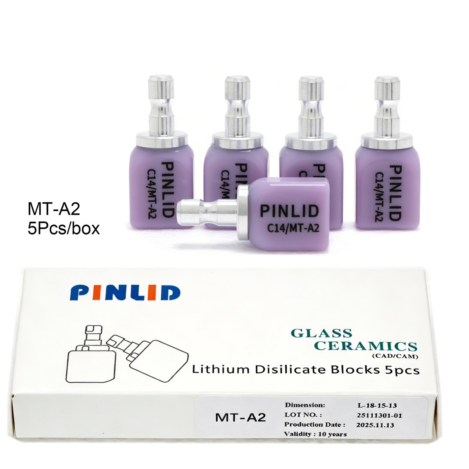 US C14 MT Dental Glass Ceramic Lithium Disilicate Block CEREC inLab fit Emax CAD