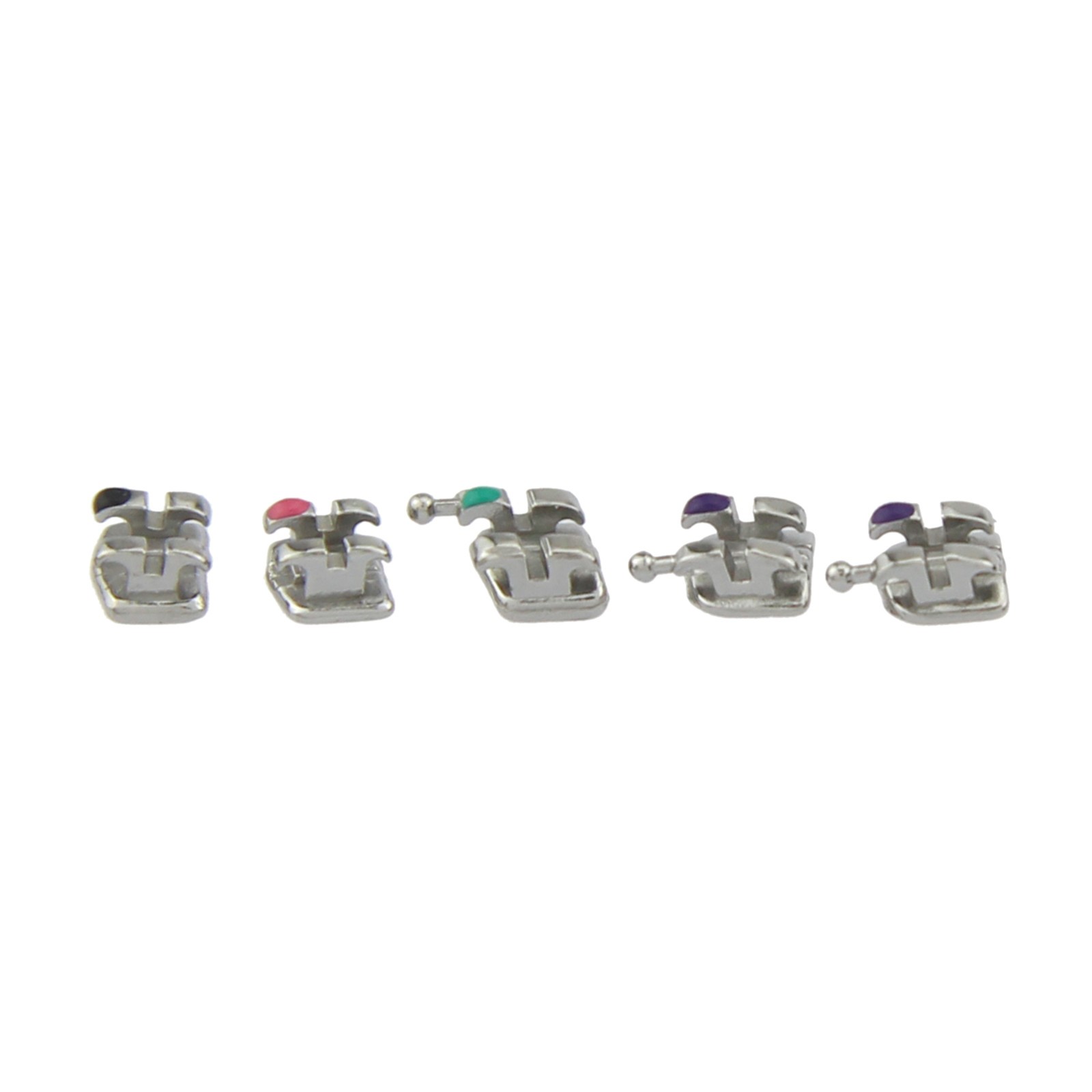 Dental Ortodoncia Brackets MIM Metal Braces Mini Roth MBT 0.018 345 Hooks 5-5