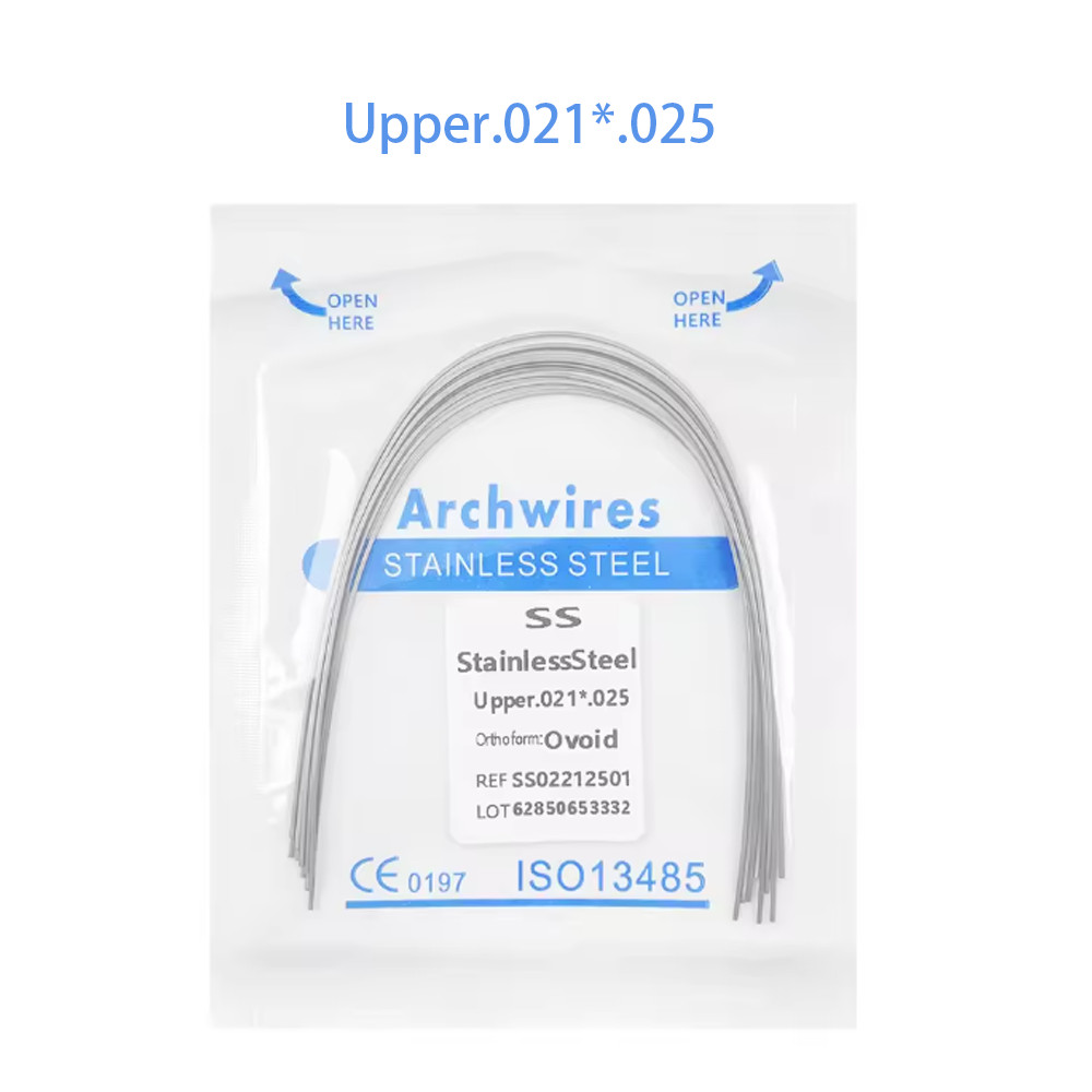 Dental Orthodontic Stainless Steel Wire Rectangular Arch Wires Ovoid 10pcs/pack