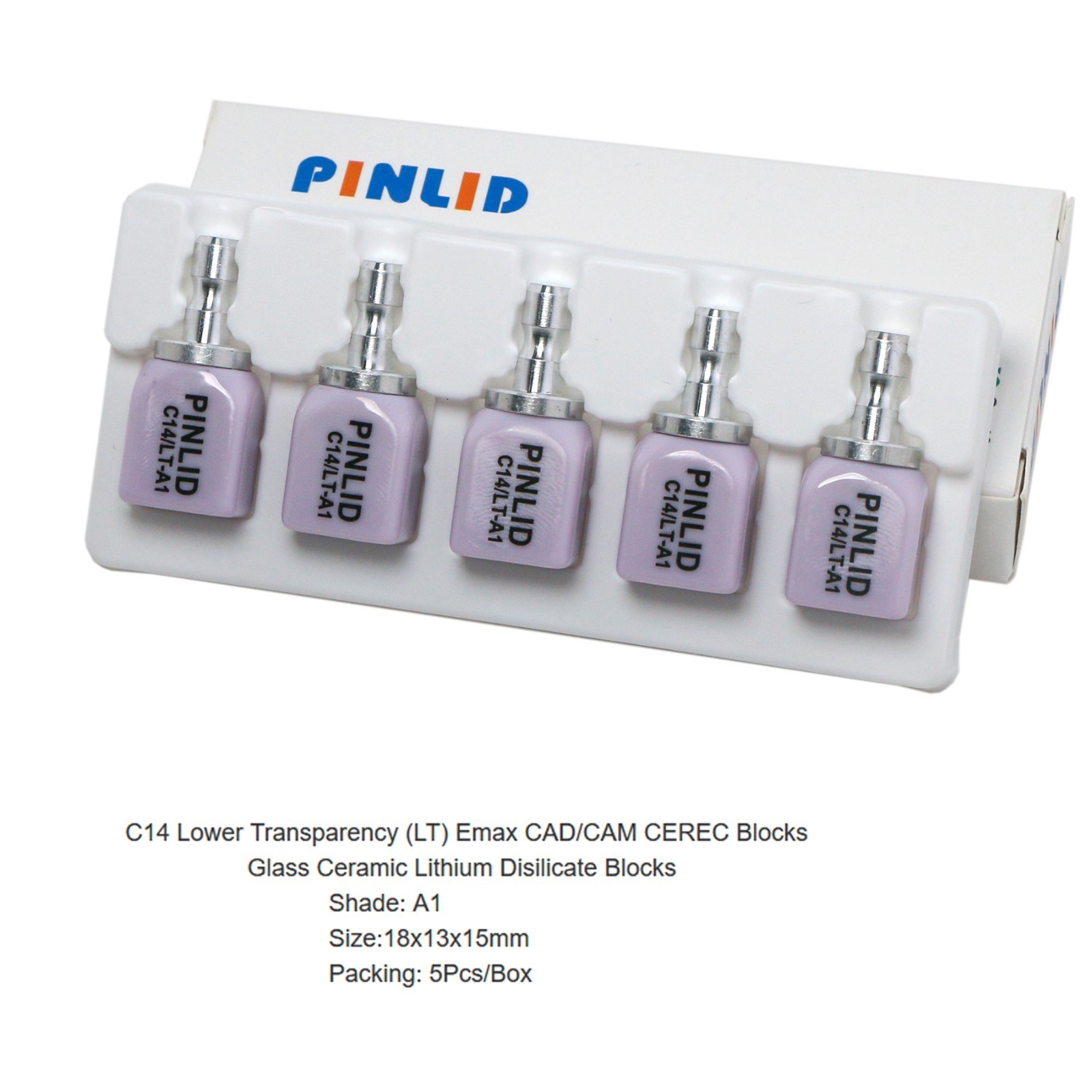 C14 Glass Ceramic Blocks Dental LT Lithium Disilicate E.Max CAD/CAM Cerec Blocks