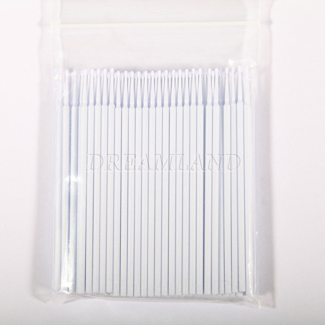 1000x Dental Disposable swabs Micro Applicator Brush Eyelash Extension Brush US