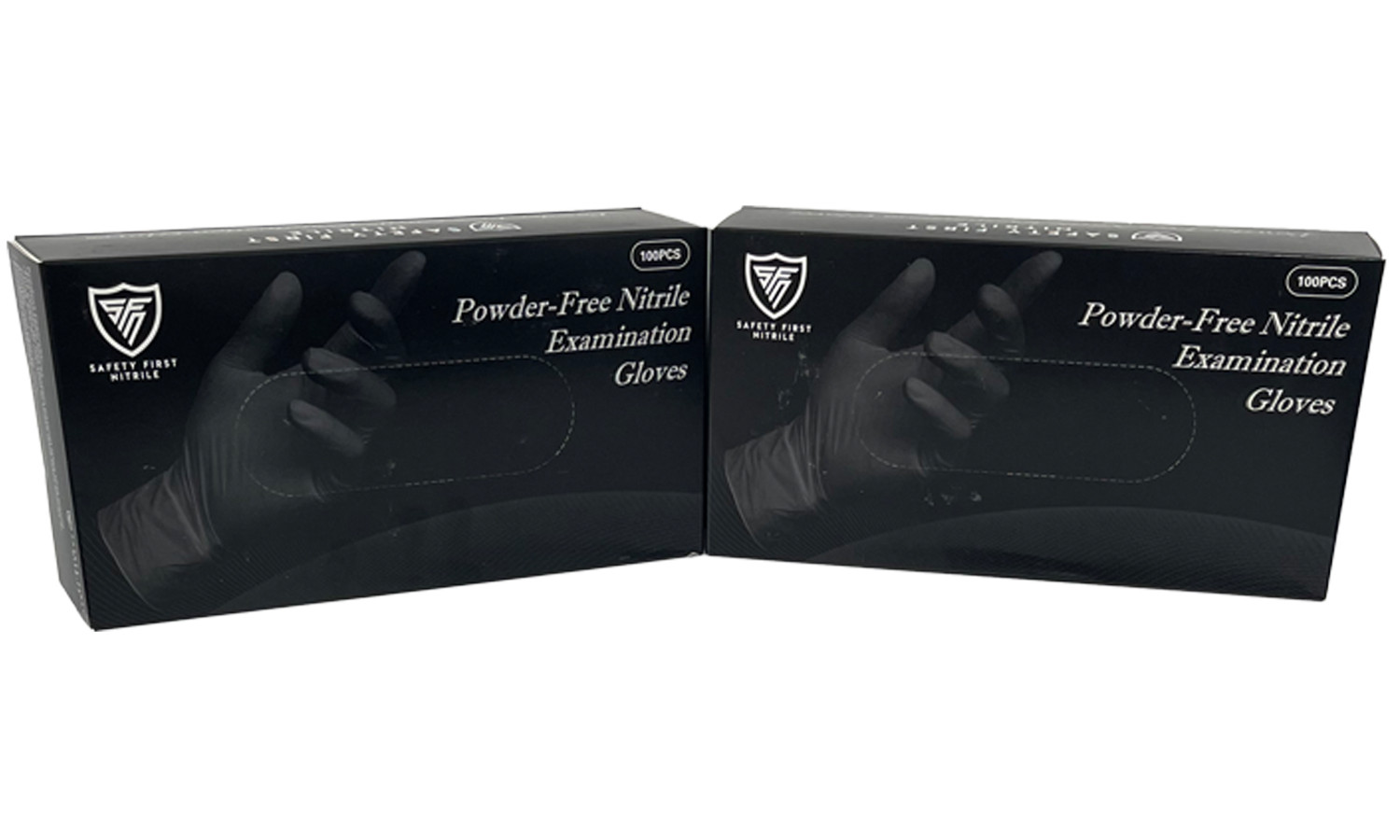 Case of Black Nitrile Gloves: Latex-Free and Powder-Free (10 boxes / 1000pcs)