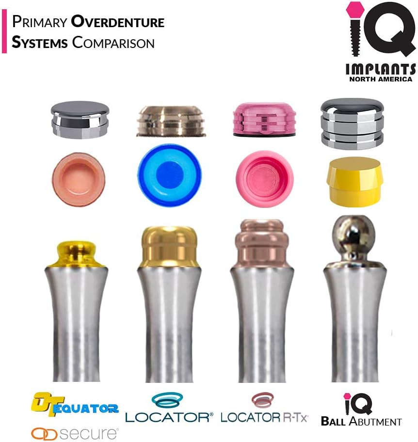 Locator Genuine Original Replacement Male Retention Inserts Caps, Standard, Ligh