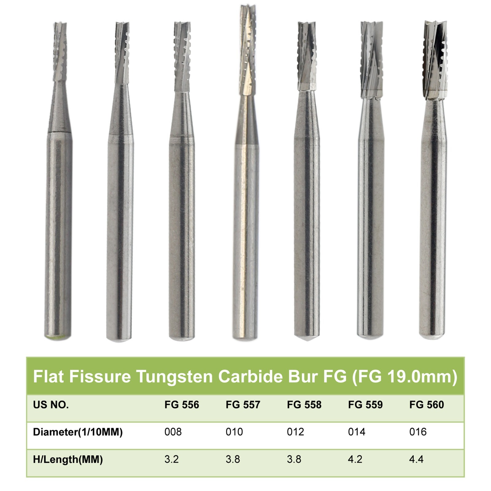 Wave Dental Burs FG 330 557 4 6 Carbide Burr Friction Grip Round Pear High Speed