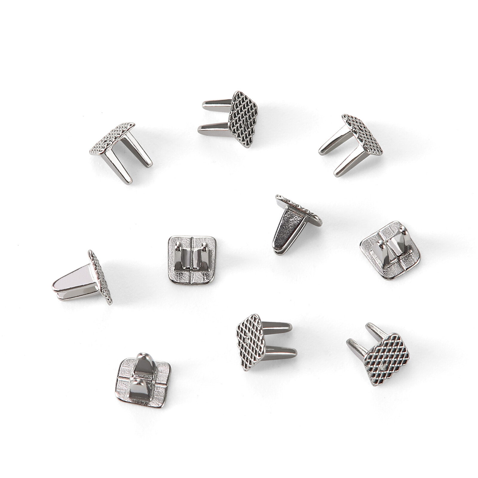JMU Dental Orthodontic Metal Monoblock Bite Openers Tongue Tamers 10Pcs/Bag
