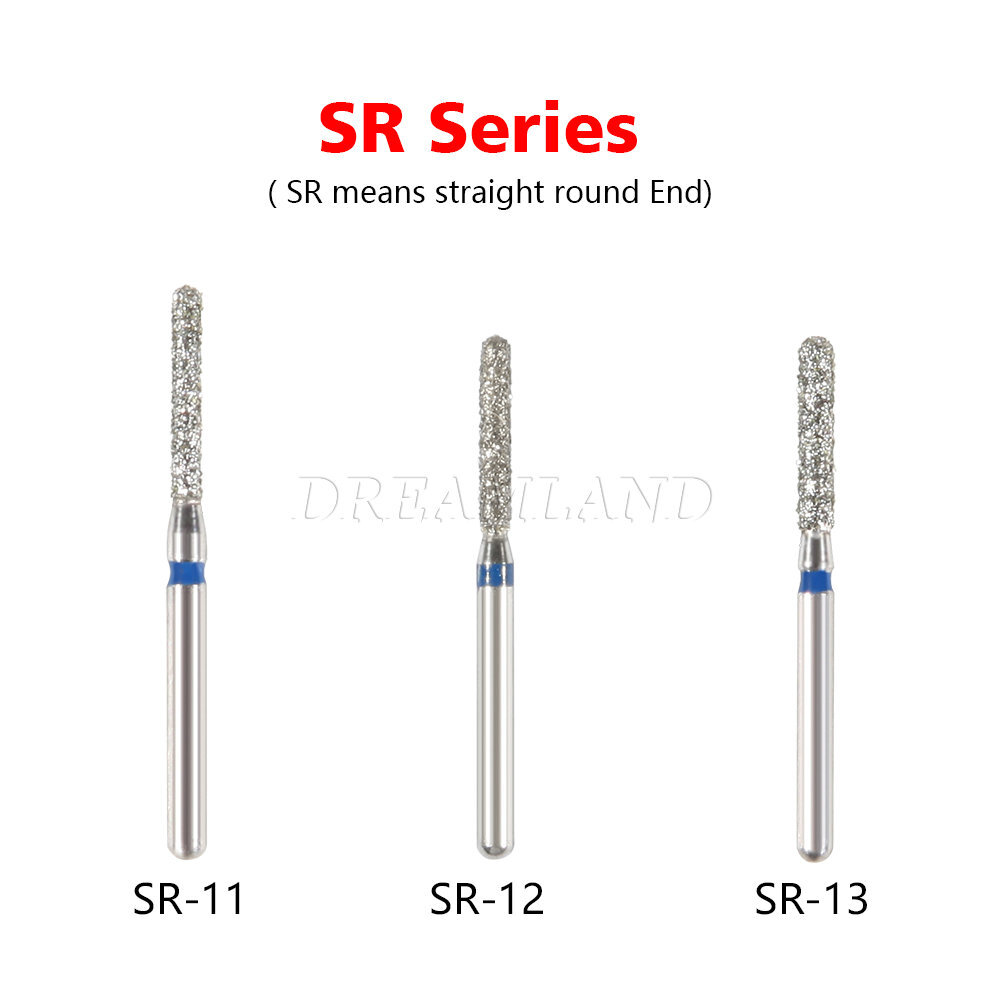 100Pcs 97 Types Dental Diamond Burs FG 1.6mm Drill for High Speed Handpiece