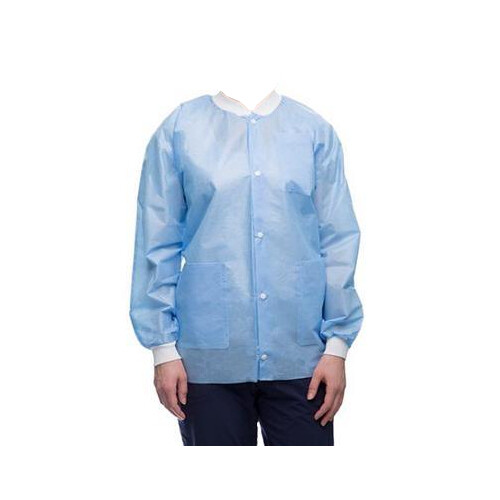 ValuMax 3530MBXS Easy-Breathe Jackets Medical Blue Extra Small 10/Pk