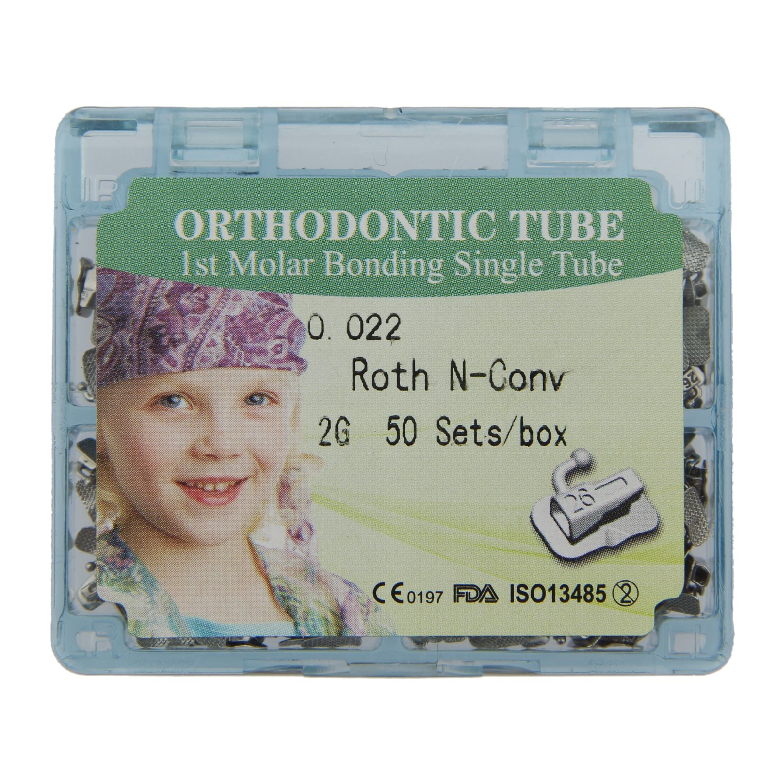 Dental Orthodontic Buccal Tube Molar Tubes Roth MBT 0.022 Convertible Monoblock