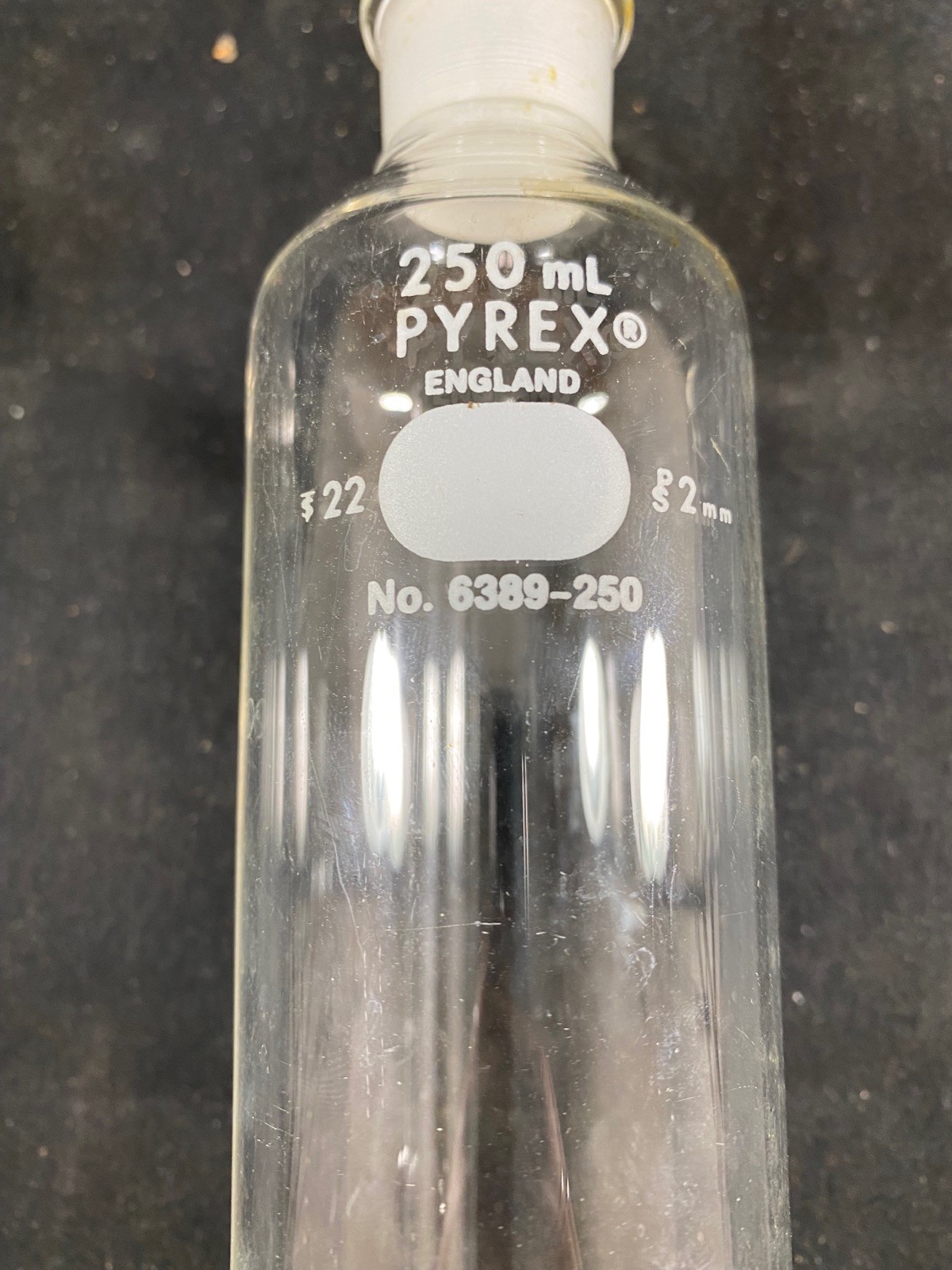 PYREX Glass 250mL Pressure Equalizing 24/40 Stopcock Addition Funnel 6389-250 B