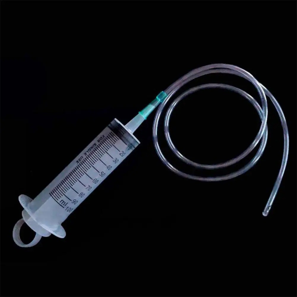 100ml/550ml Large Capacity Syringe Reusable Pump Measuring With 1m Tube Feeding