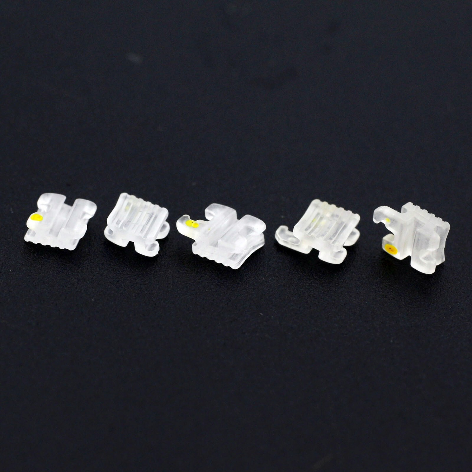 Dental Orthodontic Ceramic Brackets Clear Braces Elegan I MBT Roth 022 345 5-5
