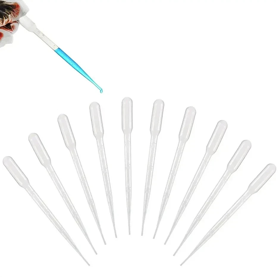 200 pc – 3ml Durable Dropper Transfer Graduated Pipettes Disposable Plastic 100