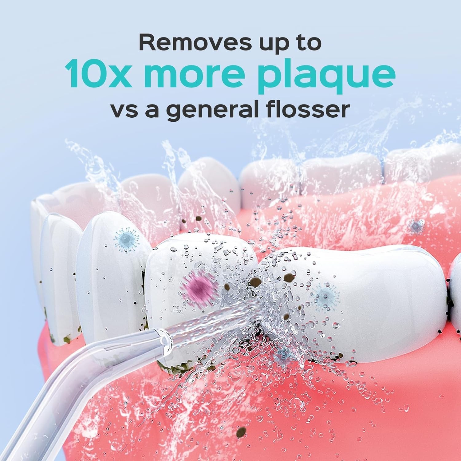 E1 Electric Water Flosser 12 Pressure Settings Dental Oral Irrigator with 5 Tips