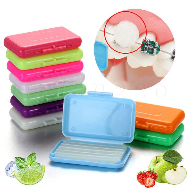Dental Orthodontic Relief Wax 10 Scents Brackets Braces Gum Irritation 50 Pcs dd