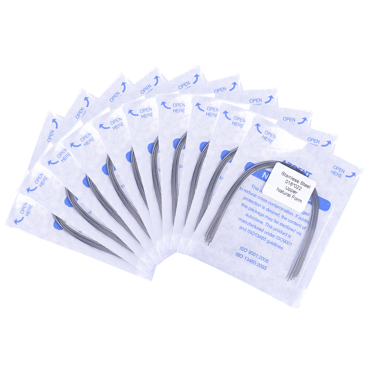 10pcs/pack AZDENT Dental Orthodontic Stainless steel Arch Wire (rectangular)