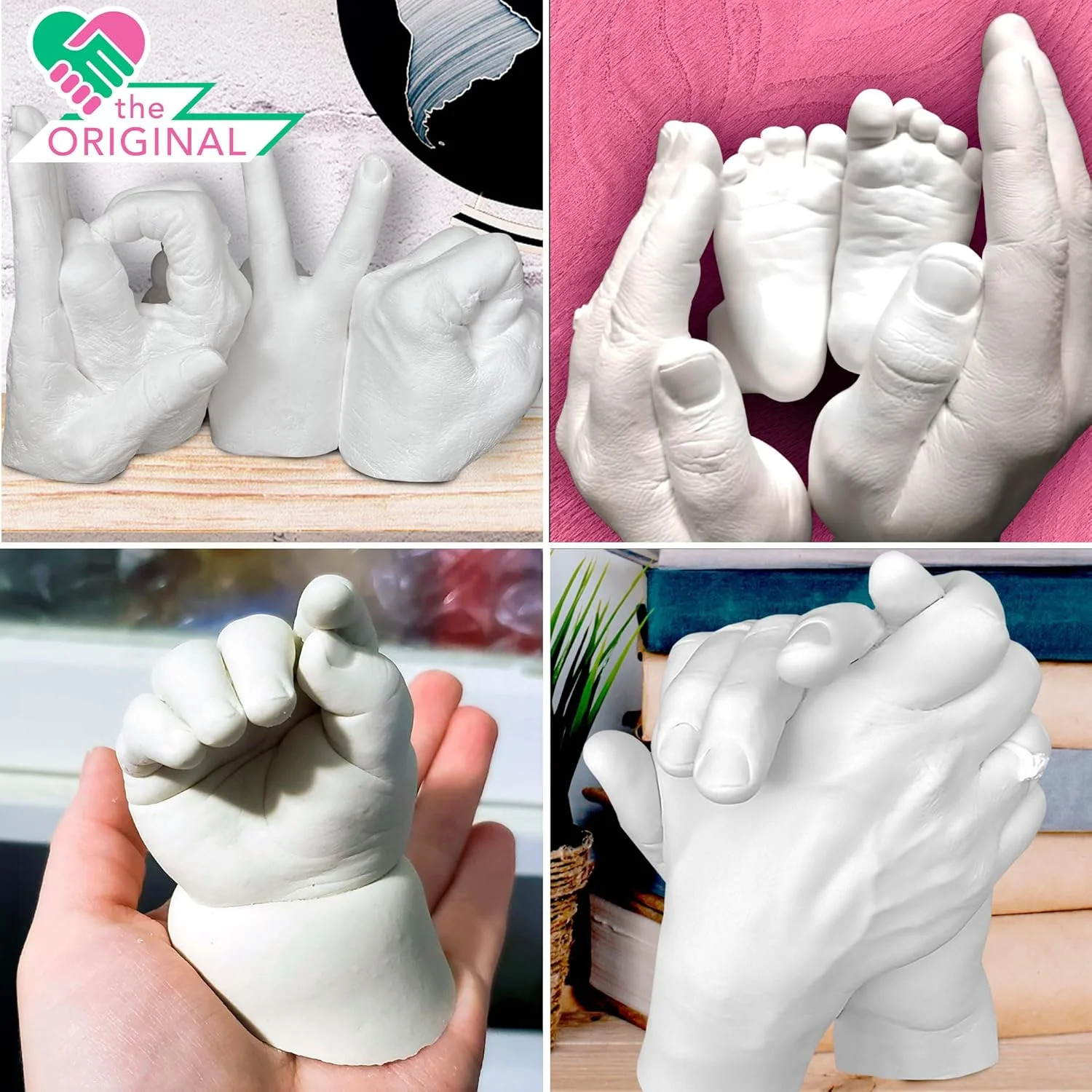 Casting Keepsakes Luna Bean Alginate Molding Powder Refill for Hand Casting Kit