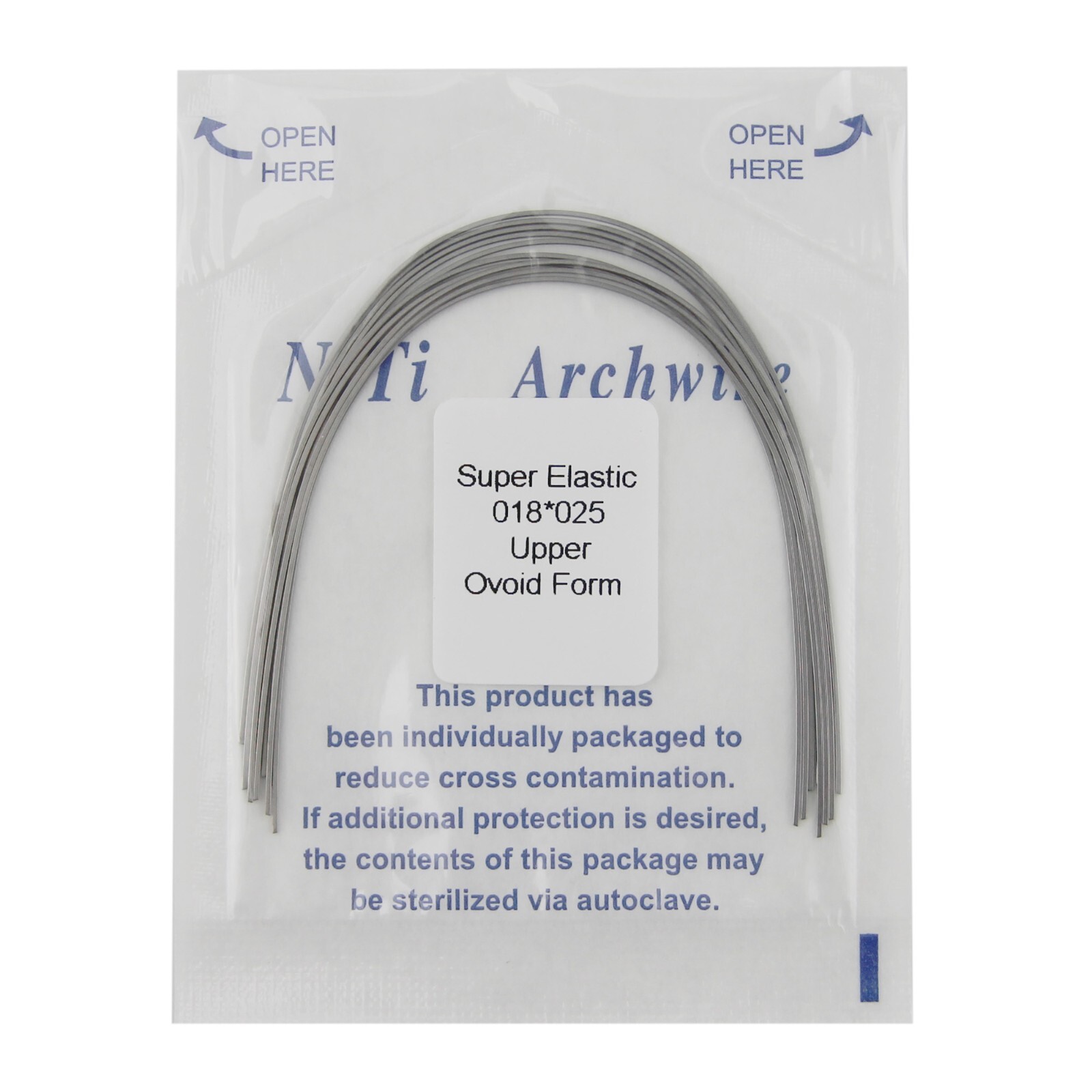 US 100PCS Orthodontic Niti Arch Wire Super Elactic Ovoid Form Round Rectangular
