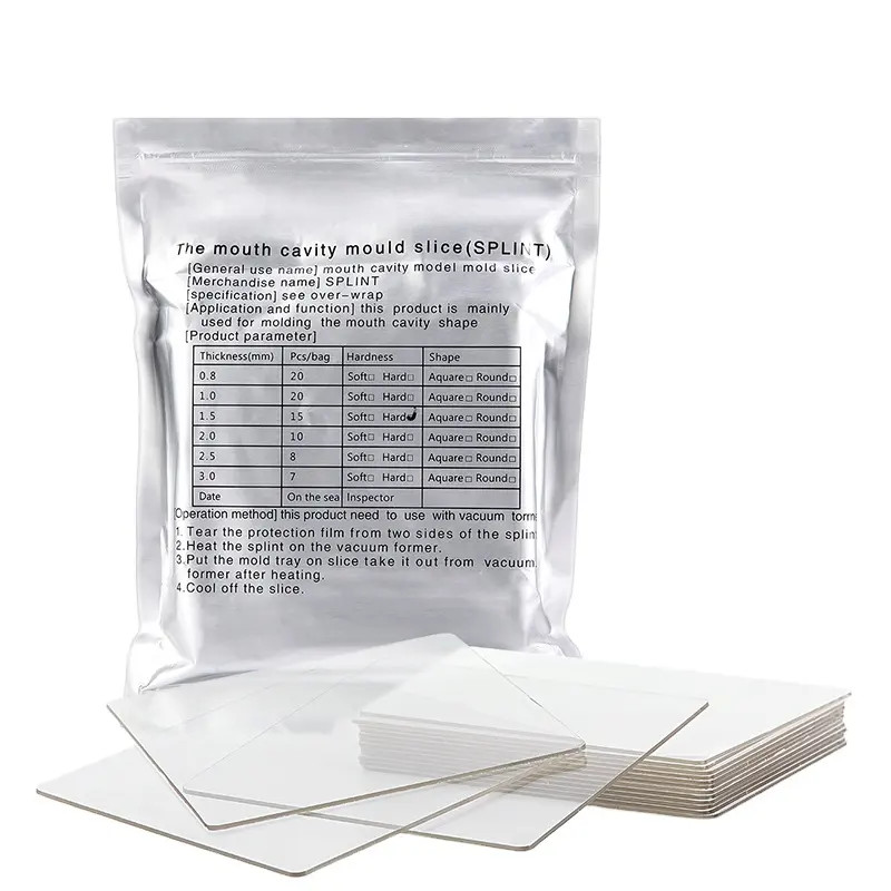 15 Slices Dental Lab Splint Thermoforming Material Hard 1.5mm for Vacuum Forming
