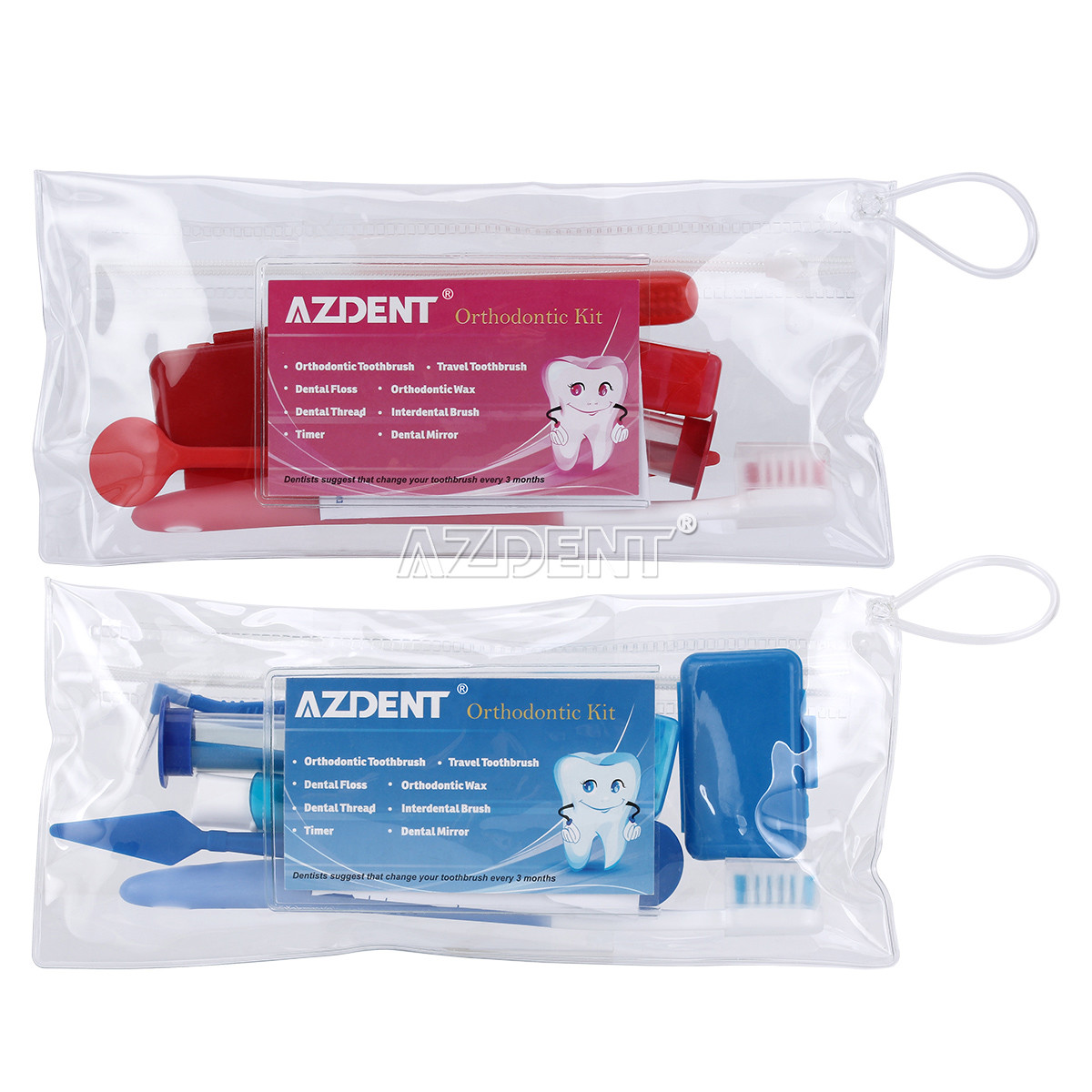 20 X AZDENT Dental Orthodontic Oral Care Kit Hygiene Clean Tools Teeth Whitening