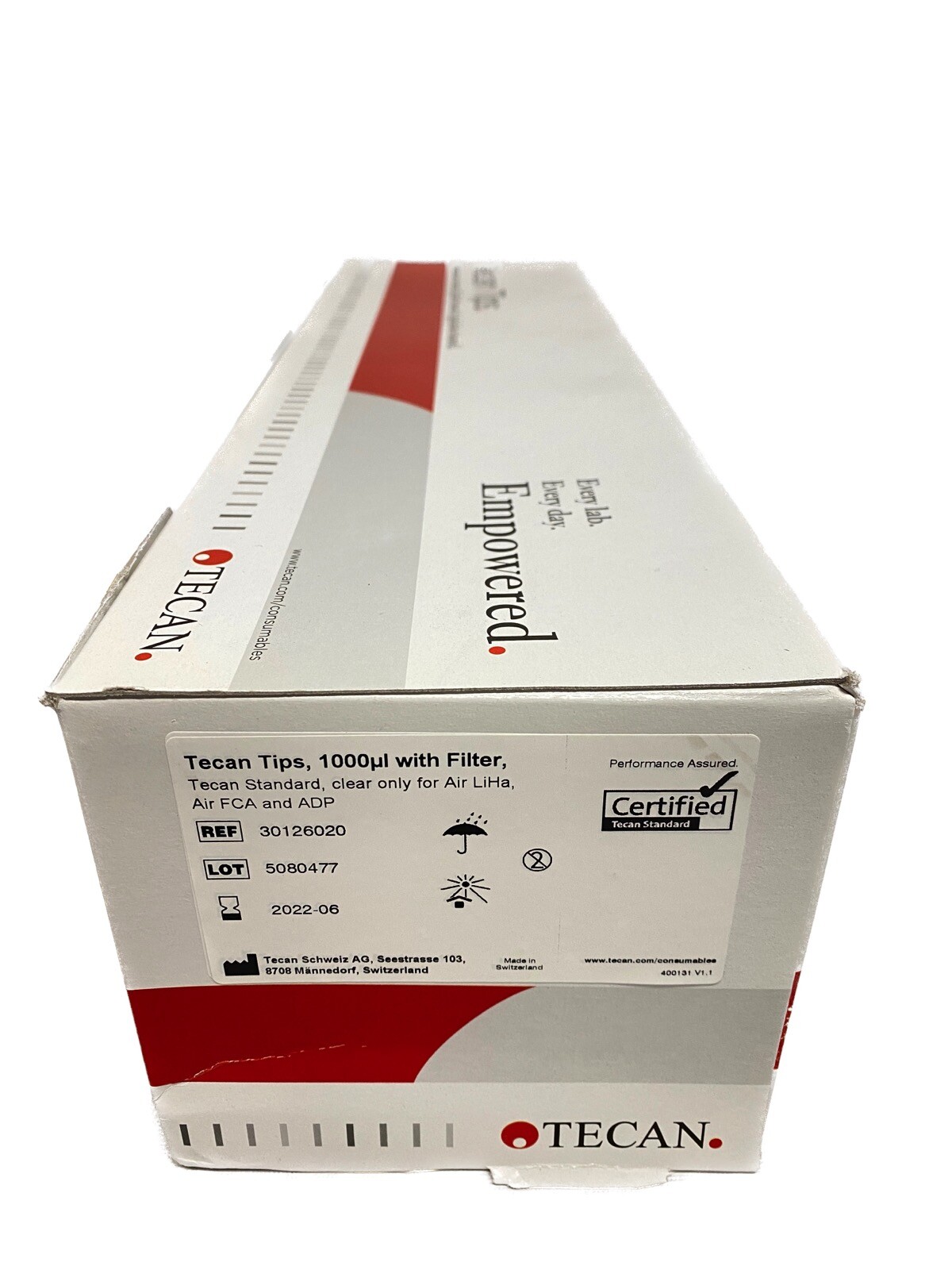 (960) TECAN 1000uL Standard Clear Hanging Filter Pipet Tips for Air LiHa FCA ADP