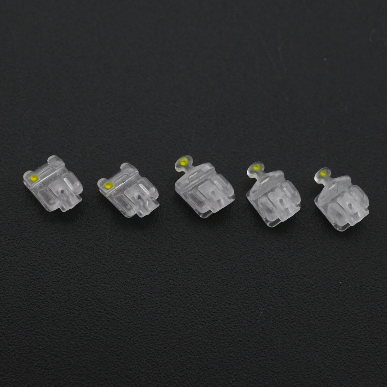 Dental Orthodontic Self Ligating Ceramic Brackets Roth MBT 022 345 Hooks 5-5