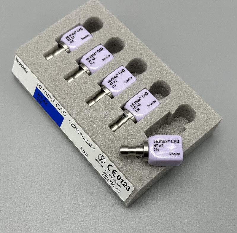 C14 Emax Dental HT/LT A1 A3 Glass Ceramic Lithium Dislicate CAD/CAM Cerec Blocks