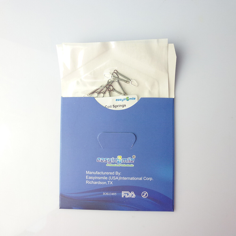 Easyinsmile Dental Orthodontic 10Pcs NITI 010/012 Closed Coil Spring 6/9/12mm