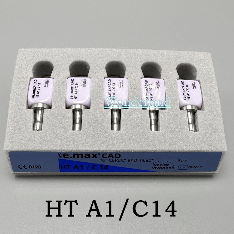 1/5Pcs IPS C14 Emax CAD CEREC Dental Lab Ceramic Blocks Cube Veneer LT HT A1/2/3