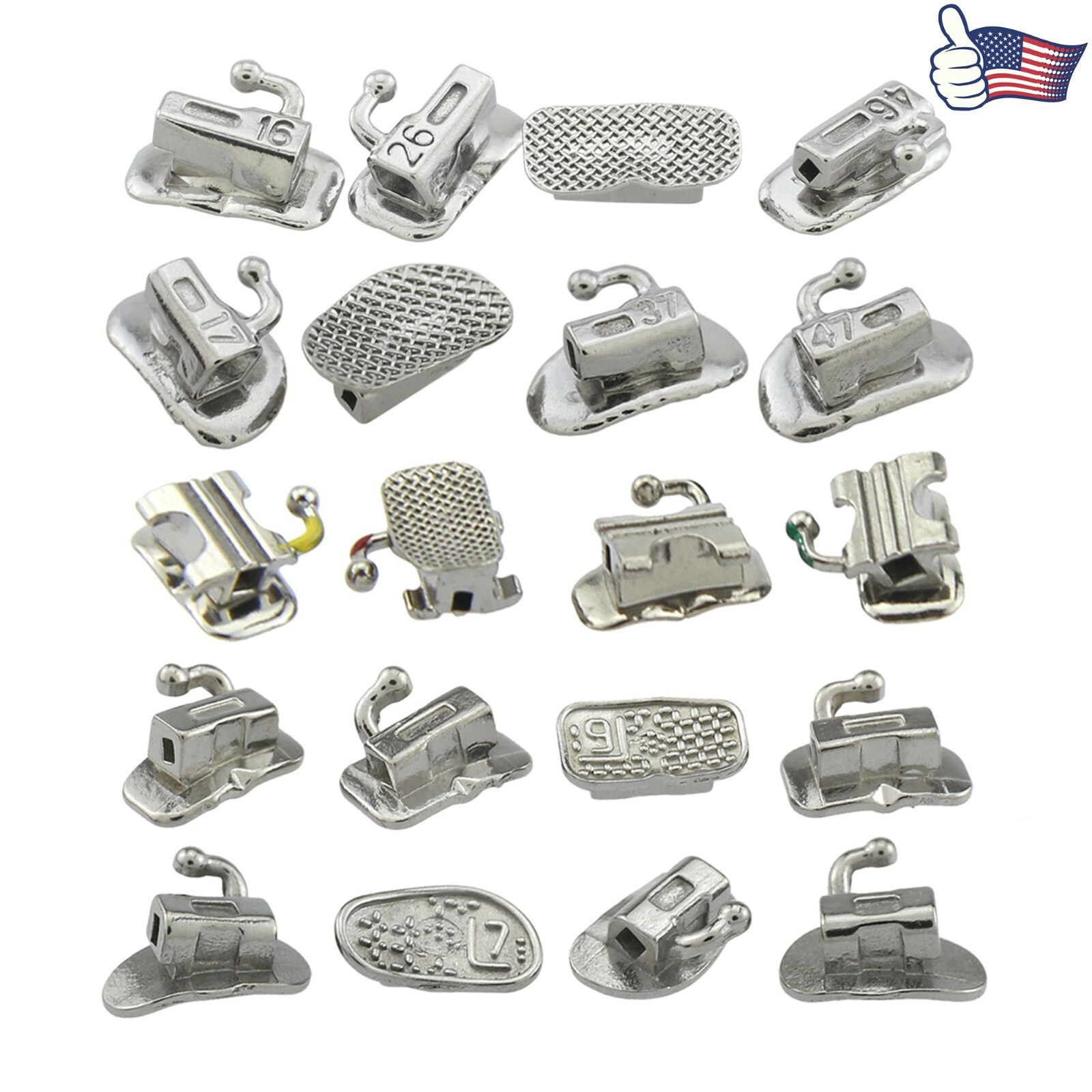 tubos de ortodoncia Dental Orthodontic Molar Tubes Buccal Tube Roth MBT 022 1st
